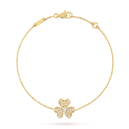 [Limara]LUMINOUS BLOSSOM SINGLE-MOTIF CHARM BRACELET