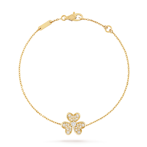 [Limara]LUMINOUS BLOSSOM SINGLE-MOTIF CHARM BRACELET