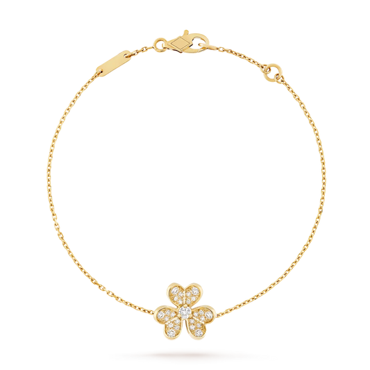 [Limara]LUMINOUS BLOSSOM SINGLE-MOTIF CHARM BRACELET