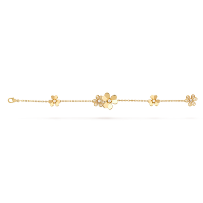 [Limara]LUMINOUS BLOSSOM 5-MOTIF CHARM BRACELET