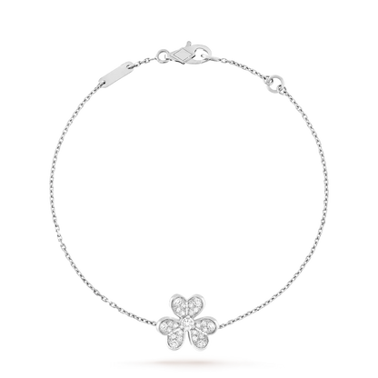 [Limara]LUMINOUS BLOSSOM SINGLE-MOTIF CHARM BRACELET