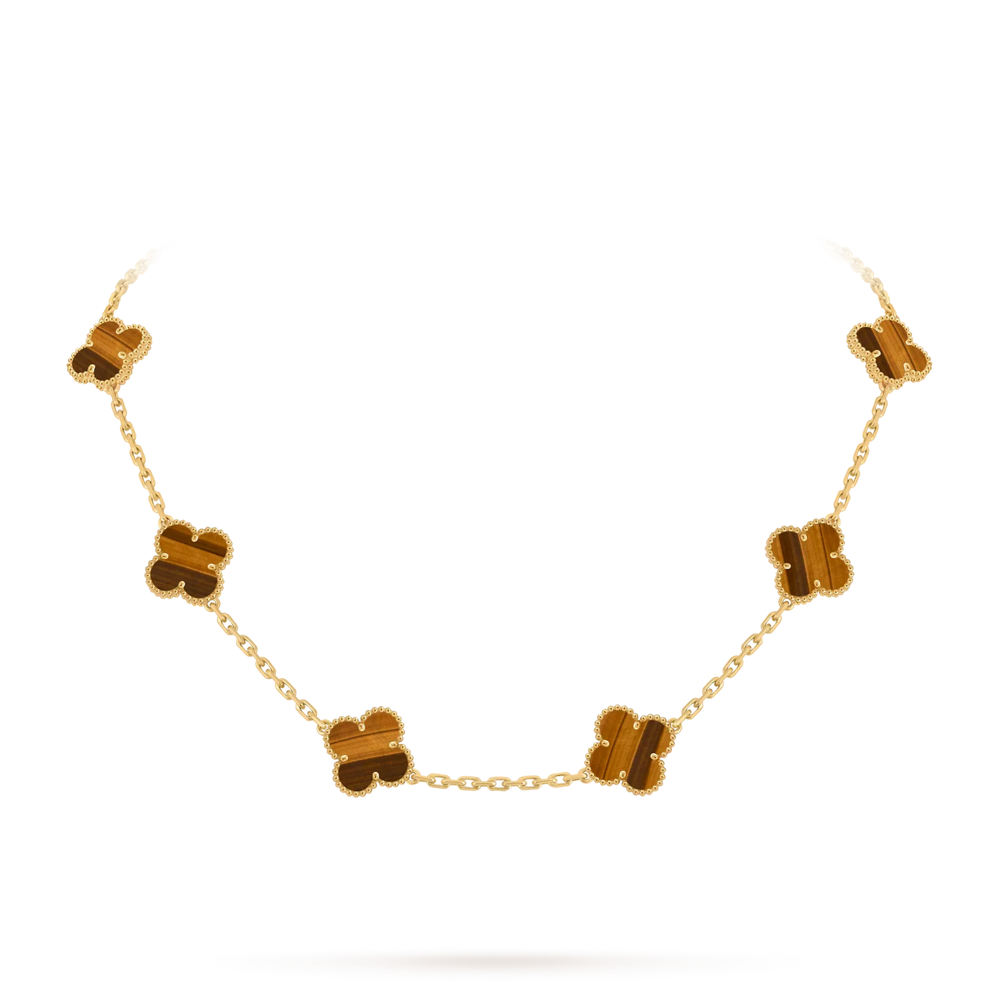 [Limara]CLASSIC LUCKY 10-MOTIF CLOVER NECKLACE GOLD COLLECTION