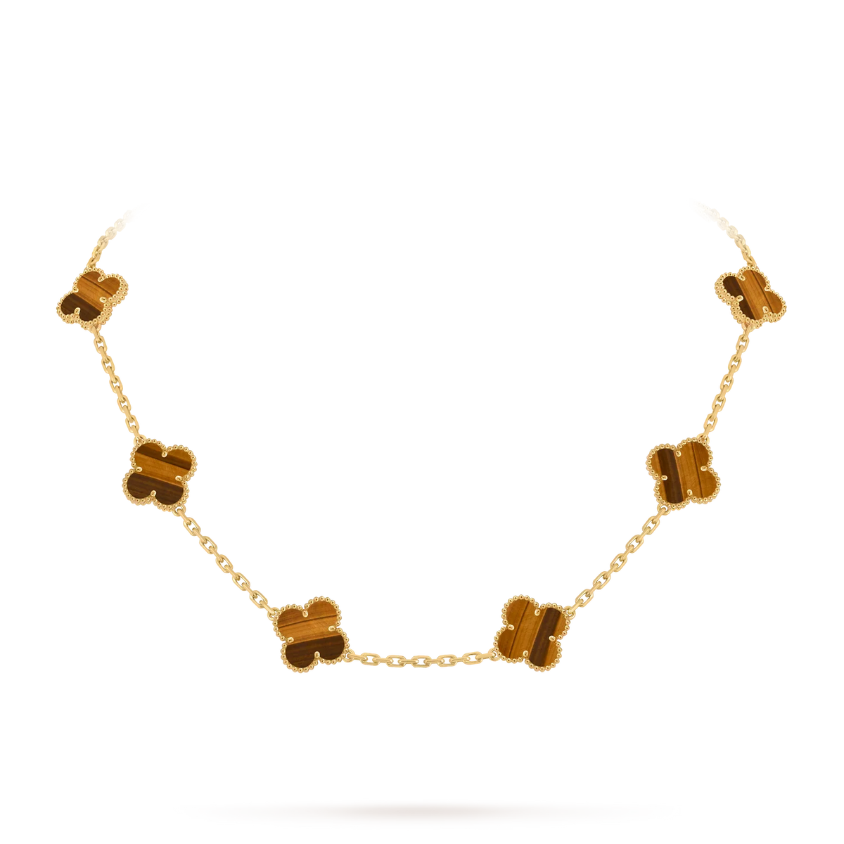 [Limara]CLASSIC LUCKY 10-MOTIF CLOVER NECKLACE GOLD COLLECTION