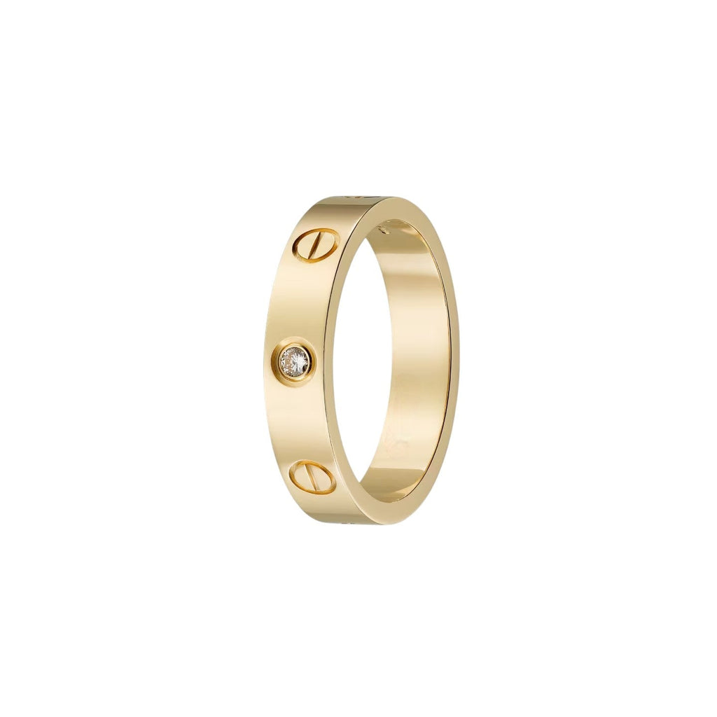 [Limara]LOVE 4MM 1 DIAMOND RING
