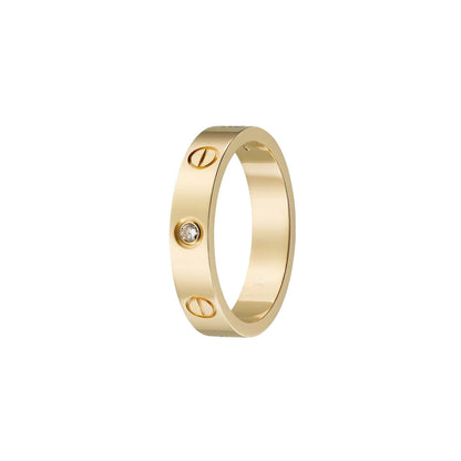 [Limara]LOVE 4MM 1 DIAMOND RING