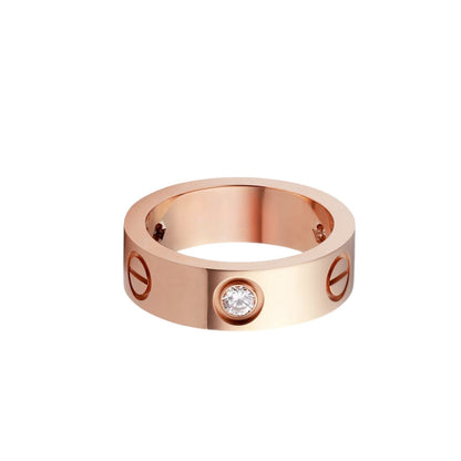 [Limara]LOVE 5.5MM 3 DIAMONDS RING