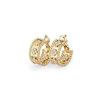 [Limara]KALEIDOSCOPE CLOVER HOOP EARRINGS
