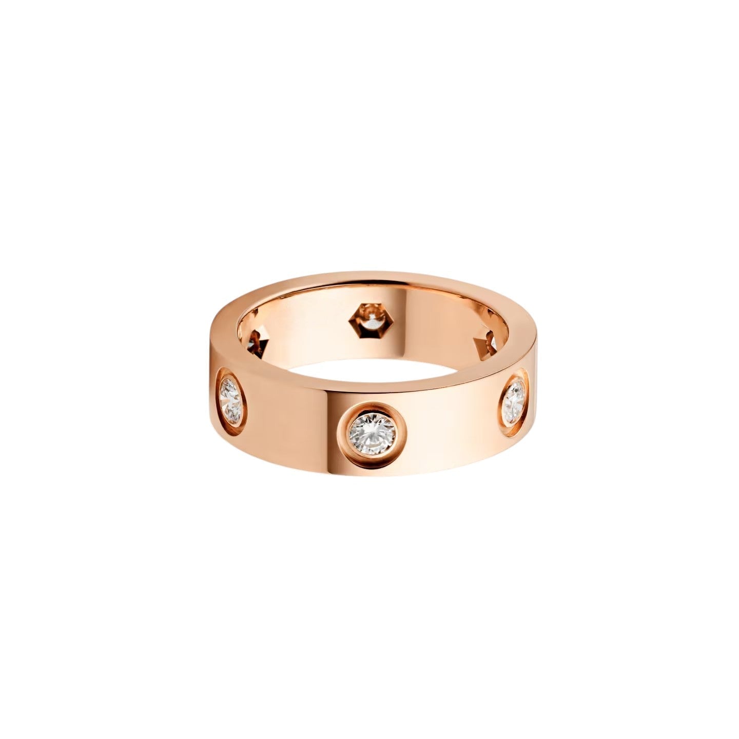 [Limara]LOVE 5.5MM 6 DIAMONDS RING