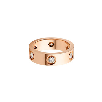 [Limara]LOVE 5.5MM 6 DIAMONDS RING