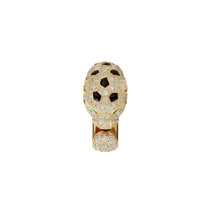 [Limara]PANTHÈRE DE DIAMOND HALF-PAVÉ MEDIUM RING