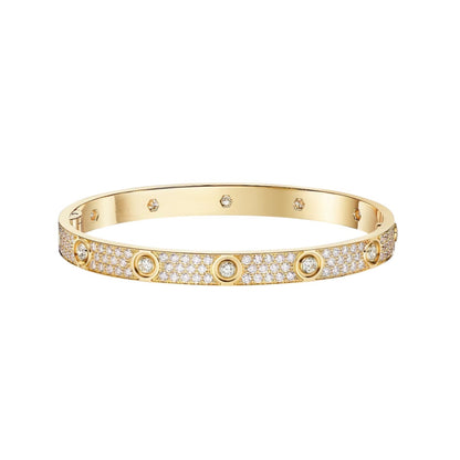 [Limara]CLASSIC 6.1MM LOVE BANGLE - 10-DIAMOND FULL PAVÉ