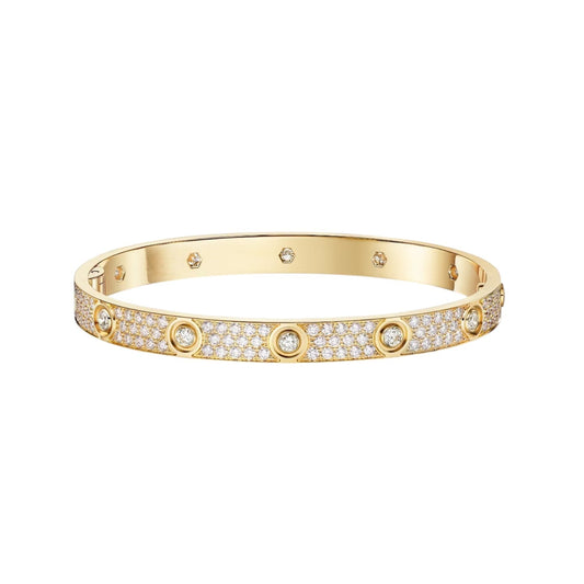 [Limara]CLASSIC 6.1MM LOVE BANGLE - 10-DIAMOND FULL PAVÉ