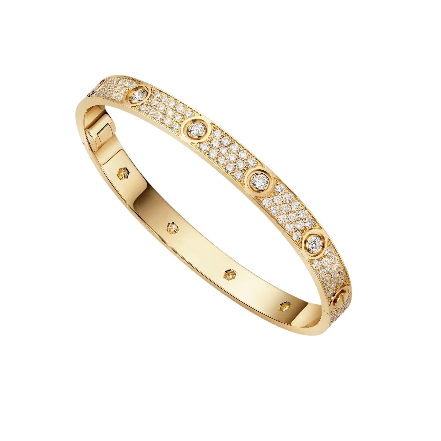 [Limara]CLASSIC 6.1MM LOVE BANGLE - 10-DIAMOND FULL PAVÉ