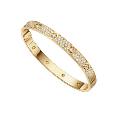 [Limara]CLASSIC 6.1MM LOVE BANGLE - 10-DIAMOND FULL PAVÉ
