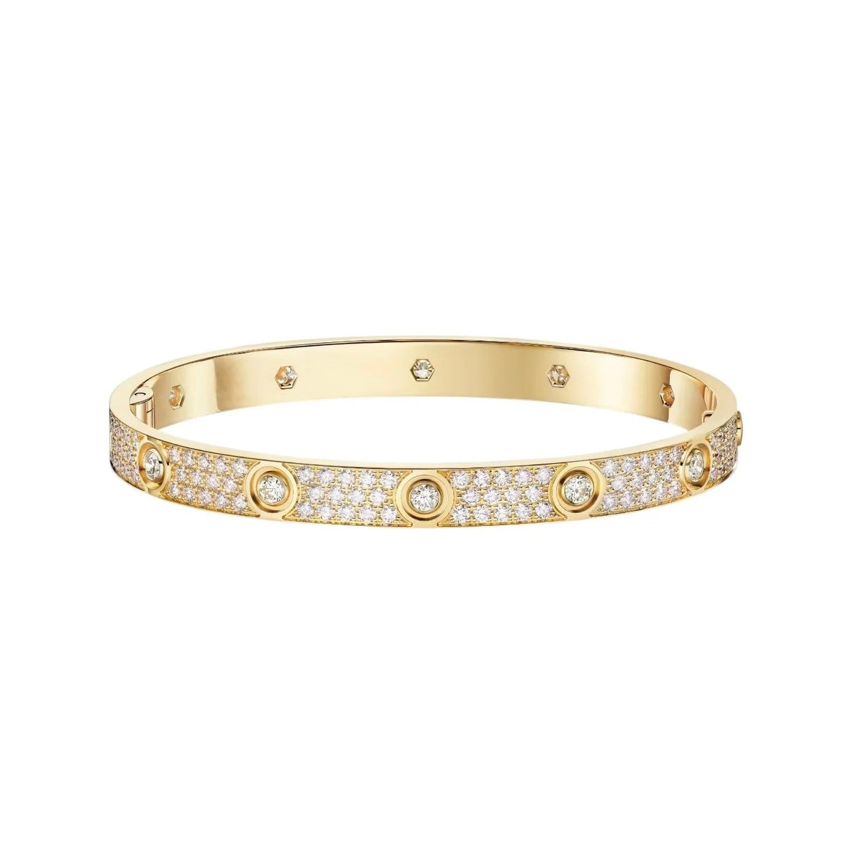 [Limara] LOVE BRACELET 6.1MM DIAMOND-PAVED 10 BIG DIAMONDS