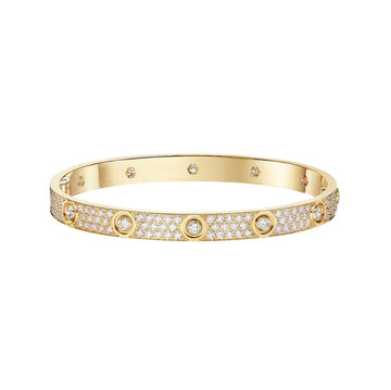 [Limara] LOVE BRACELET 6.1MM DIAMOND-PAVED 10 BIG DIAMONDS