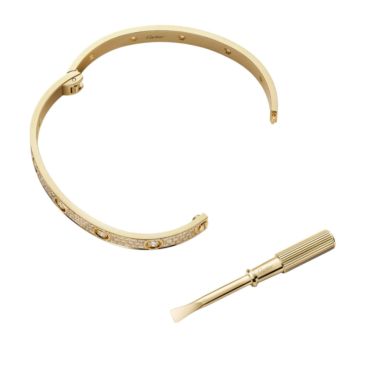 [Limara]CLASSIC 6.1MM LOVE BANGLE - 10-DIAMOND FULL PAVÉ