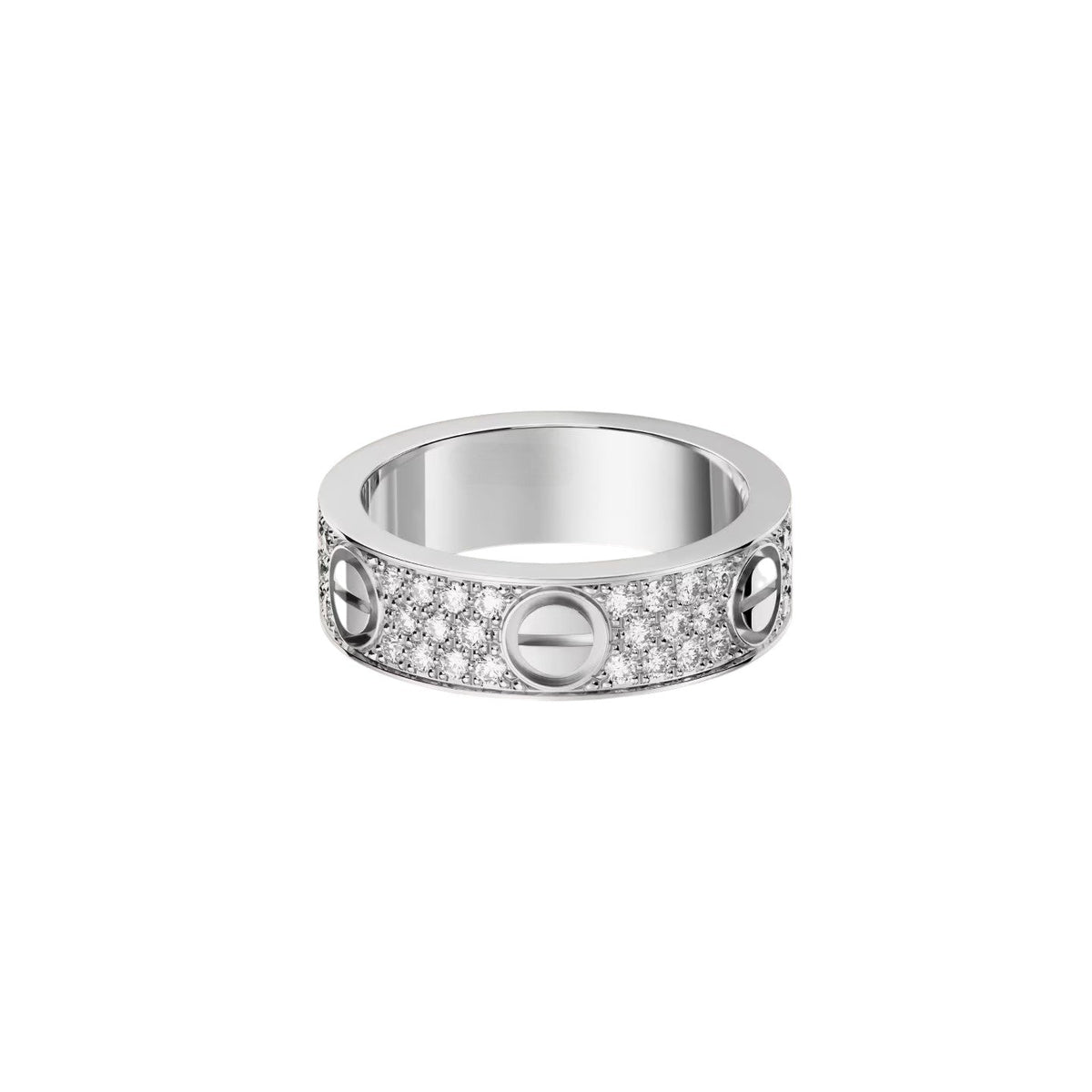 [Limara]LOVE 5.5MM FULL-PAVÉ DIAMOND RING
