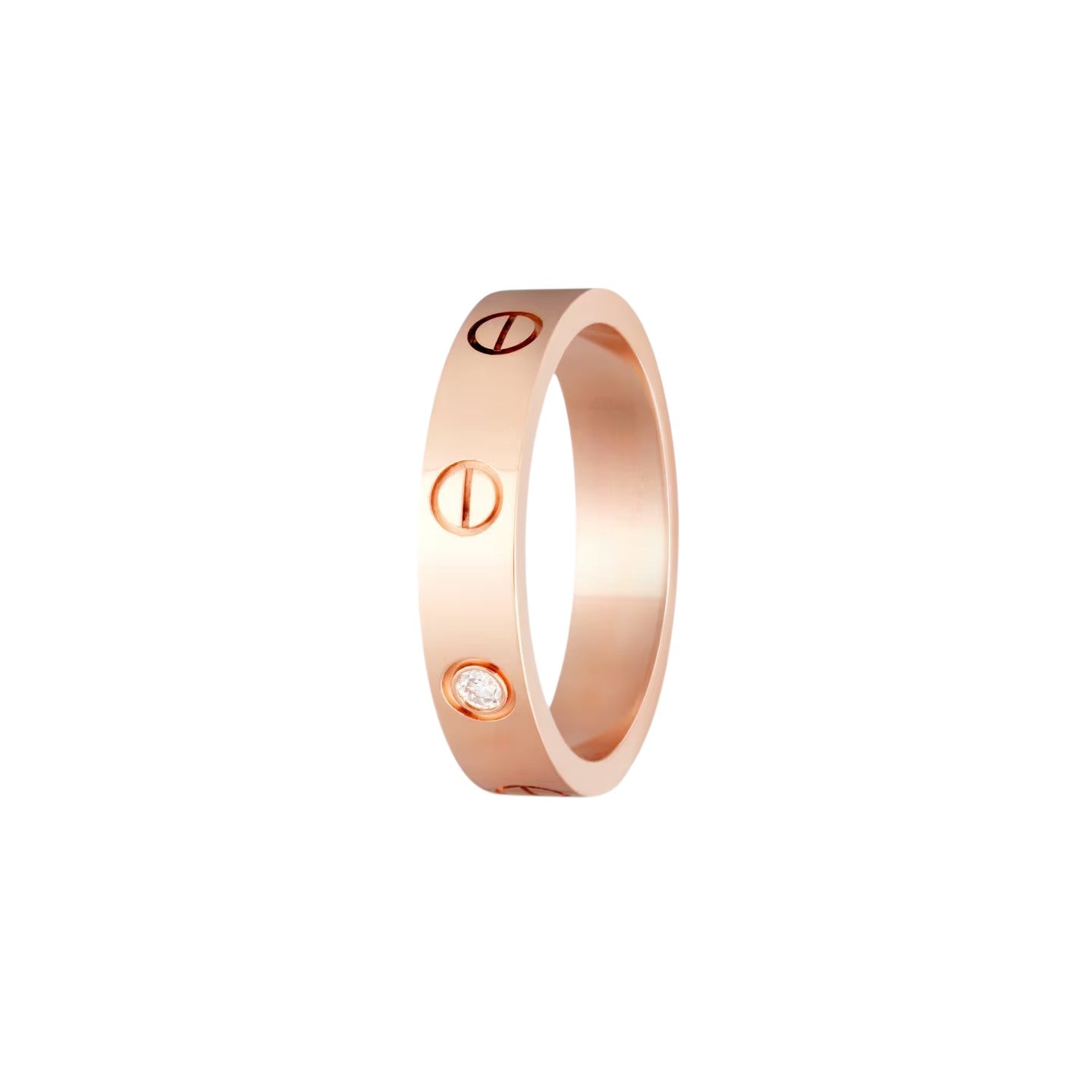 [Limara]LOVE 4MM 1 DIAMOND RING
