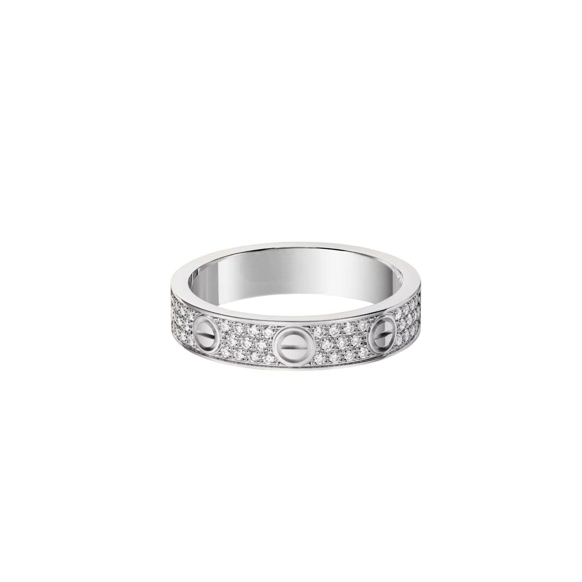 [Limara]LOVE 4MM PAVÉ DIAMOND RING