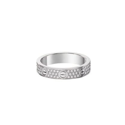 [Limara]LOVE 4MM PAVÉ DIAMOND RING