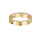 [Limara]LOVE 4MM 8 DIAMONDS RING