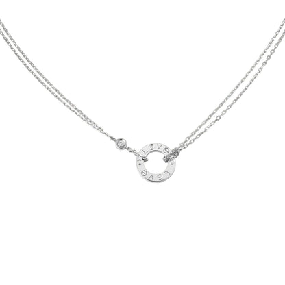 [Limara]LOVE CIRCULAR PENDANT 2-DIAMOND NECKLACE