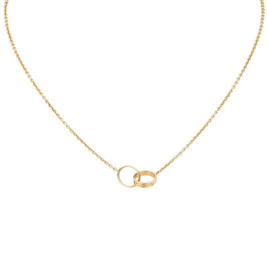 [Limara]LOVE DOUBLE-RING PENDANT NECKLACE