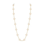 [Limara]CLASSIC 20-MOTIF LUCKY CLOVER LONG NECKLACE GOLD COLLECTION