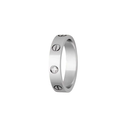[Limara]LOVE 4MM 1 DIAMOND RING