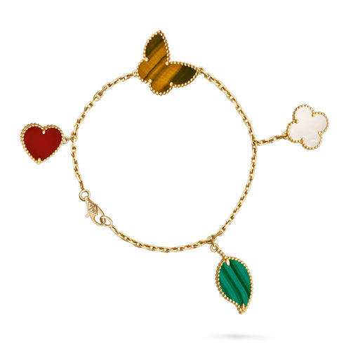 [Limara]LUCKY NATURE MULTI-CHARM BRACELET