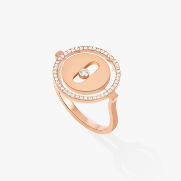 [Limara]LUCKY MOVE PINK GOLD DIAMOND RING