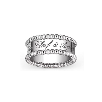[Limara]SIGNATURE DUAL-BEADED BAND RING