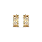 [Limara]KALEIDOSCOPE CLOVER HOOP EARRINGS