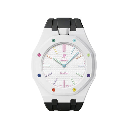 [Limara]Royal Oak Pop Exclusive Bioceramic Case & Silicone Strap Mix Color