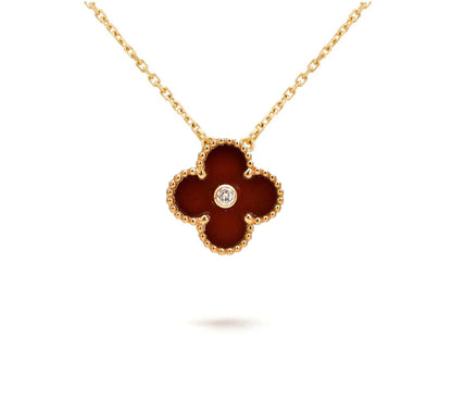 [Limara]LIMITED EDITION CHRISTMAS CLOVER FLOWER NECKLACE - 15MM ANNUAL COLLECTIBLE PENDANT