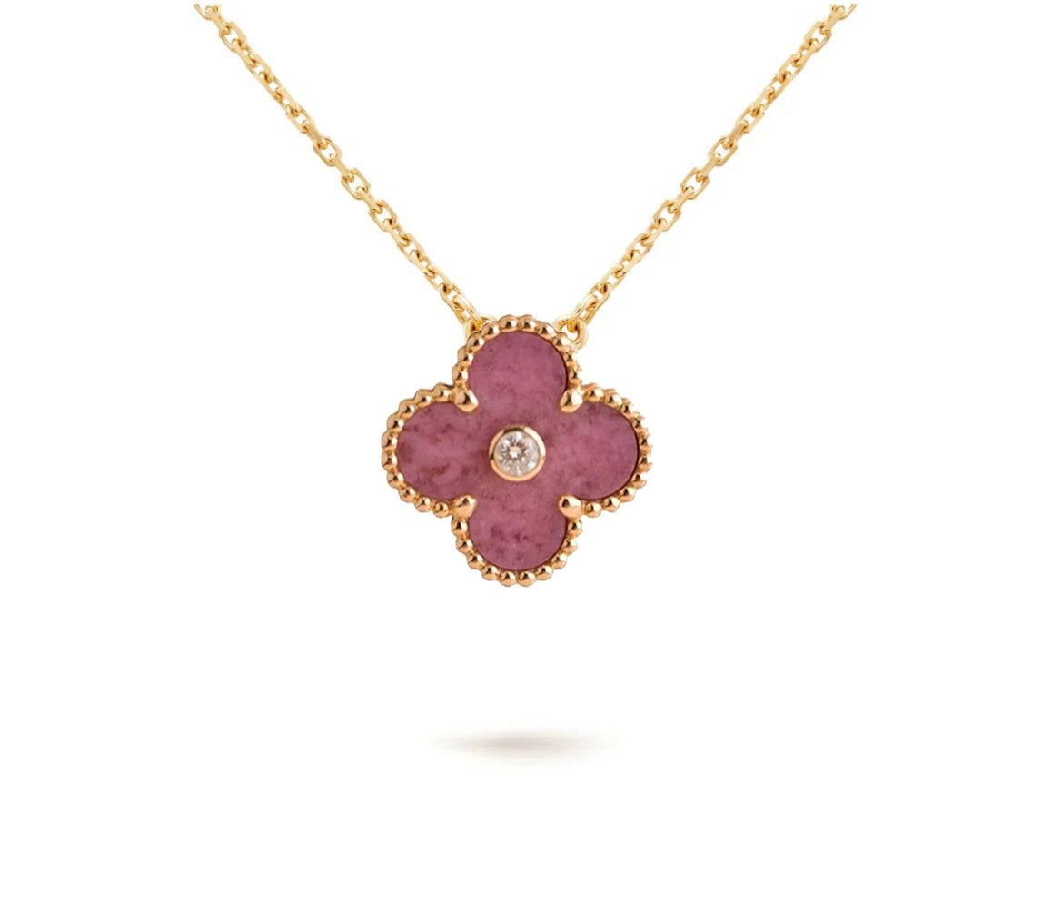 [Limara]LIMITED EDITION CHRISTMAS CLOVER FLOWER NECKLACE - 15MM ANNUAL COLLECTIBLE PENDANT