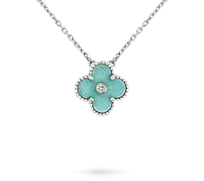 [Limara]LIMITED EDITION CHRISTMAS CLOVER FLOWER NECKLACE - 15MM ANNUAL COLLECTIBLE PENDANT