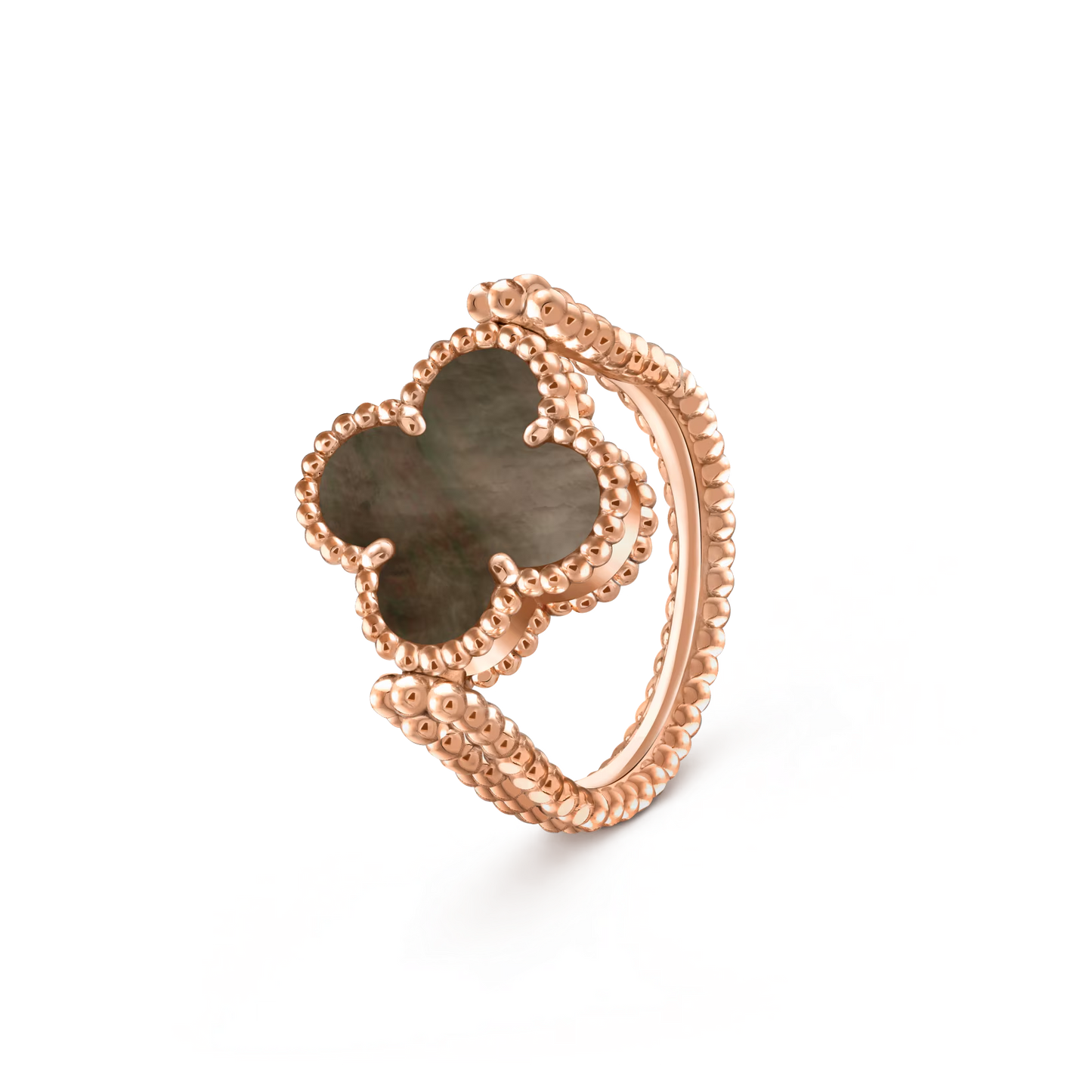[Limara]LUCKY CLOVER ROSE GOLD REVERSIBLE RING