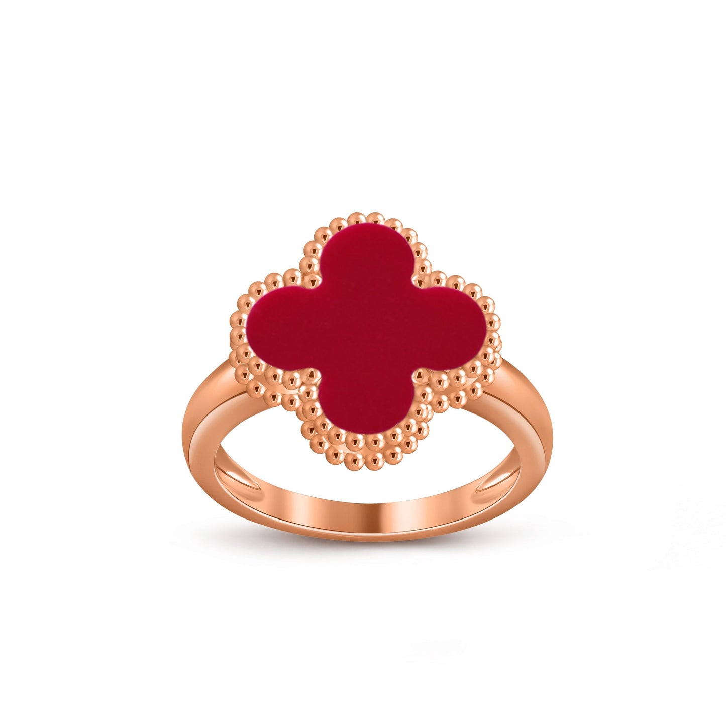 [Limara]LUCKY CLOVER VINTAGE ROSE GOLD RING COLLECTION