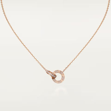 [Limara] LOVE  FULL DIAMOND PENDANT NECKLACE