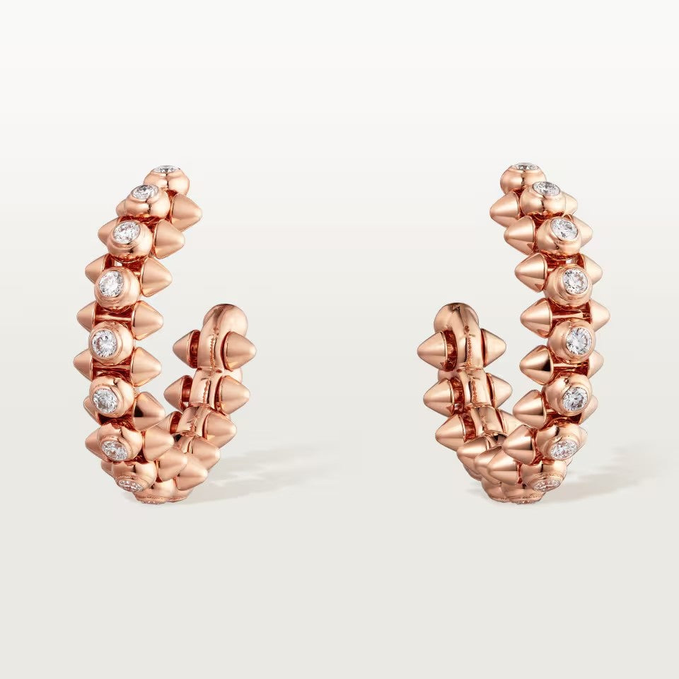 [Limara] CLASH FULL DIAMOND MEDIUM EARRINGS