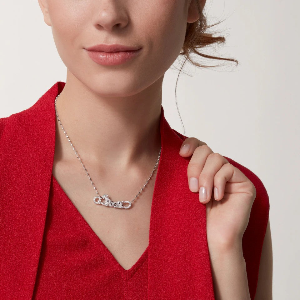 [Limara] PANTHERE PAVED DIAMOND NECKLACE
