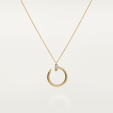 [Limara] JUSTE NECKLACE HALF DIAMOND