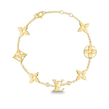 [Limara]STAR AND SUN 7 MOTIFS GOLD BRACELET