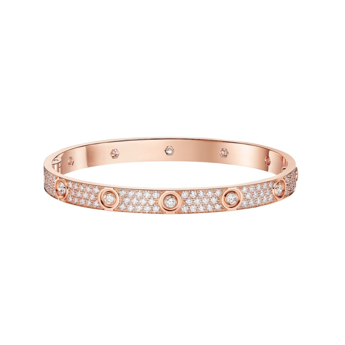 [Limara]CLASSIC 6.1MM LOVE BANGLE - 10-DIAMOND FULL PAVÉ