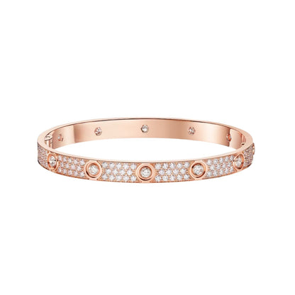 [Limara]CLASSIC 6.1MM LOVE BANGLE - 10-DIAMOND FULL PAVÉ