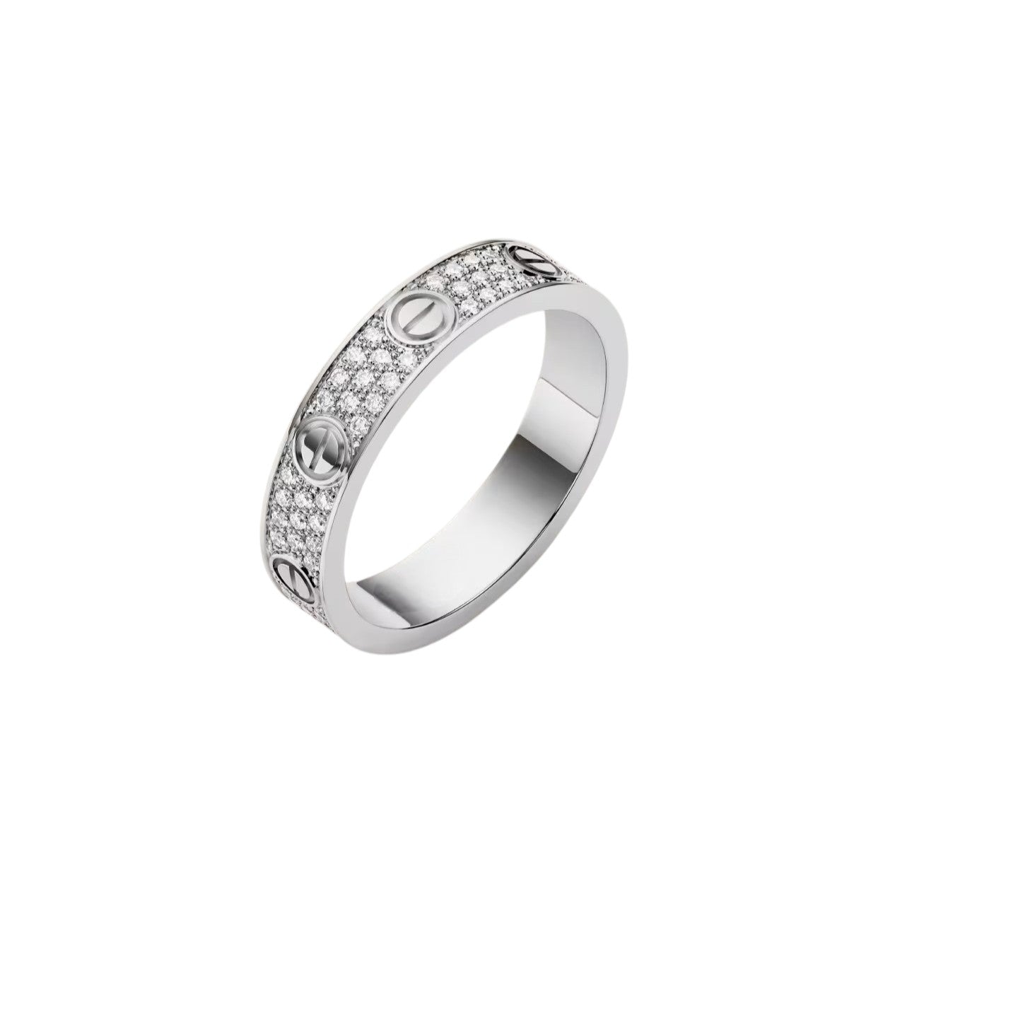 [Limara]LOVE 4MM PAVÉ DIAMOND RING