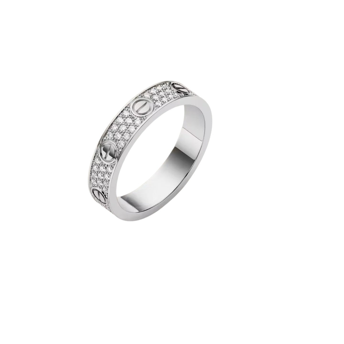 [Limara]LOVE 4MM PAVÉ DIAMOND RING