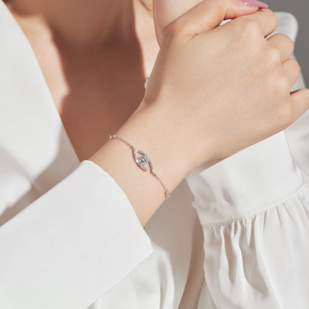 [Limara]LUCKY EYE PAVÉ-SET DIAMOND BRACELET